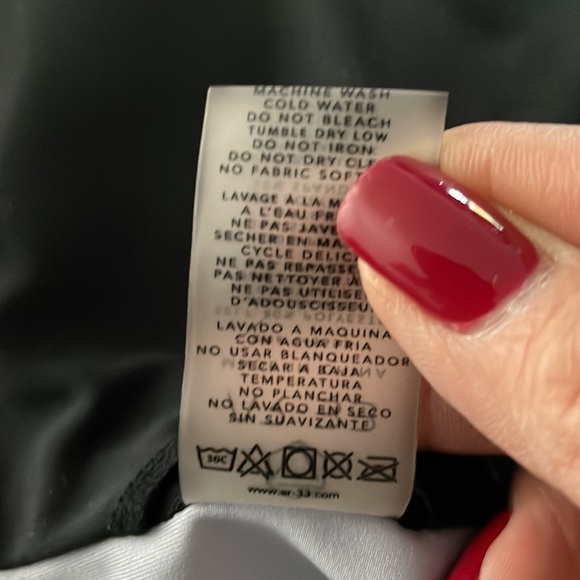 AR 33 Zion Sports Bra Ocean Dark Blue V-Neck Adjustable Strap Racerback … - Picture 11 of 11